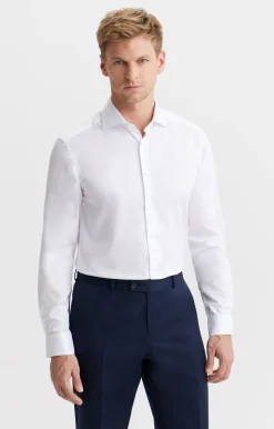 Koszula slim fit o diagonalnym splocie^Vistula Discount