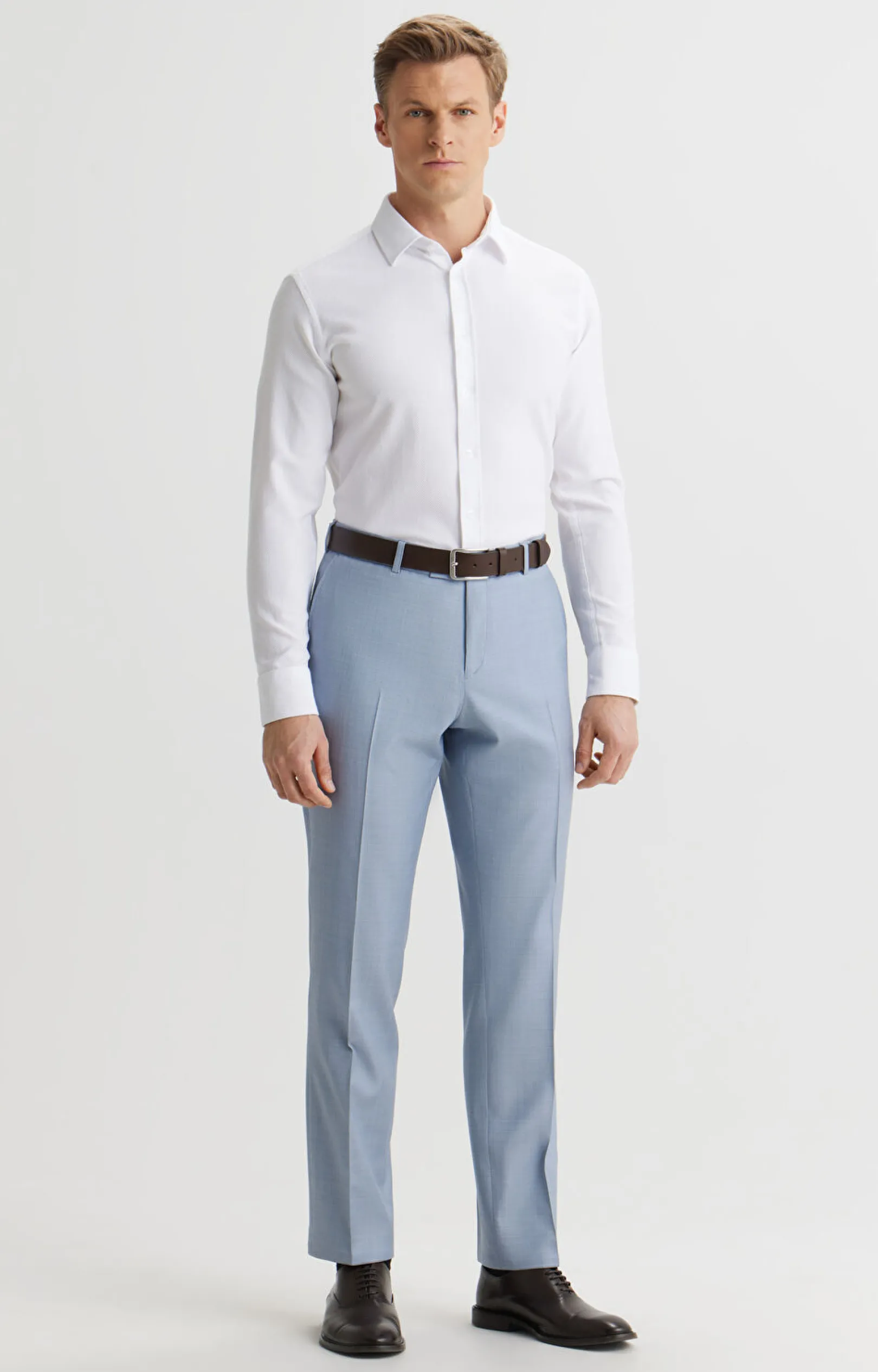 Koszula slim fit w mikrowzór^Vistula Online