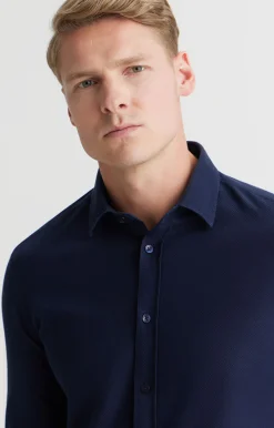 Koszula slim fit w mikrowzór^Vistula Hot