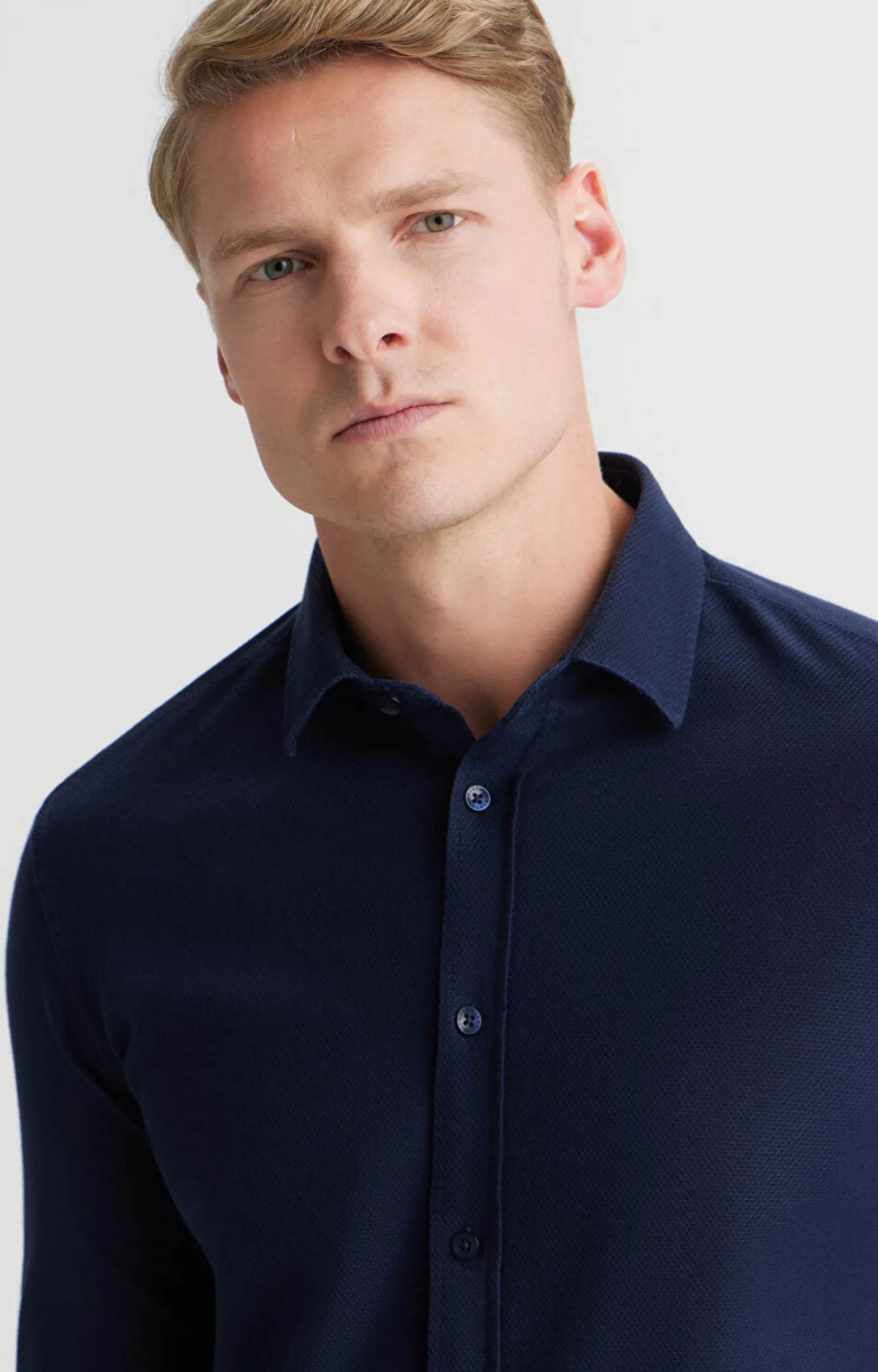 Koszula slim fit w mikrowzór^Vistula Hot