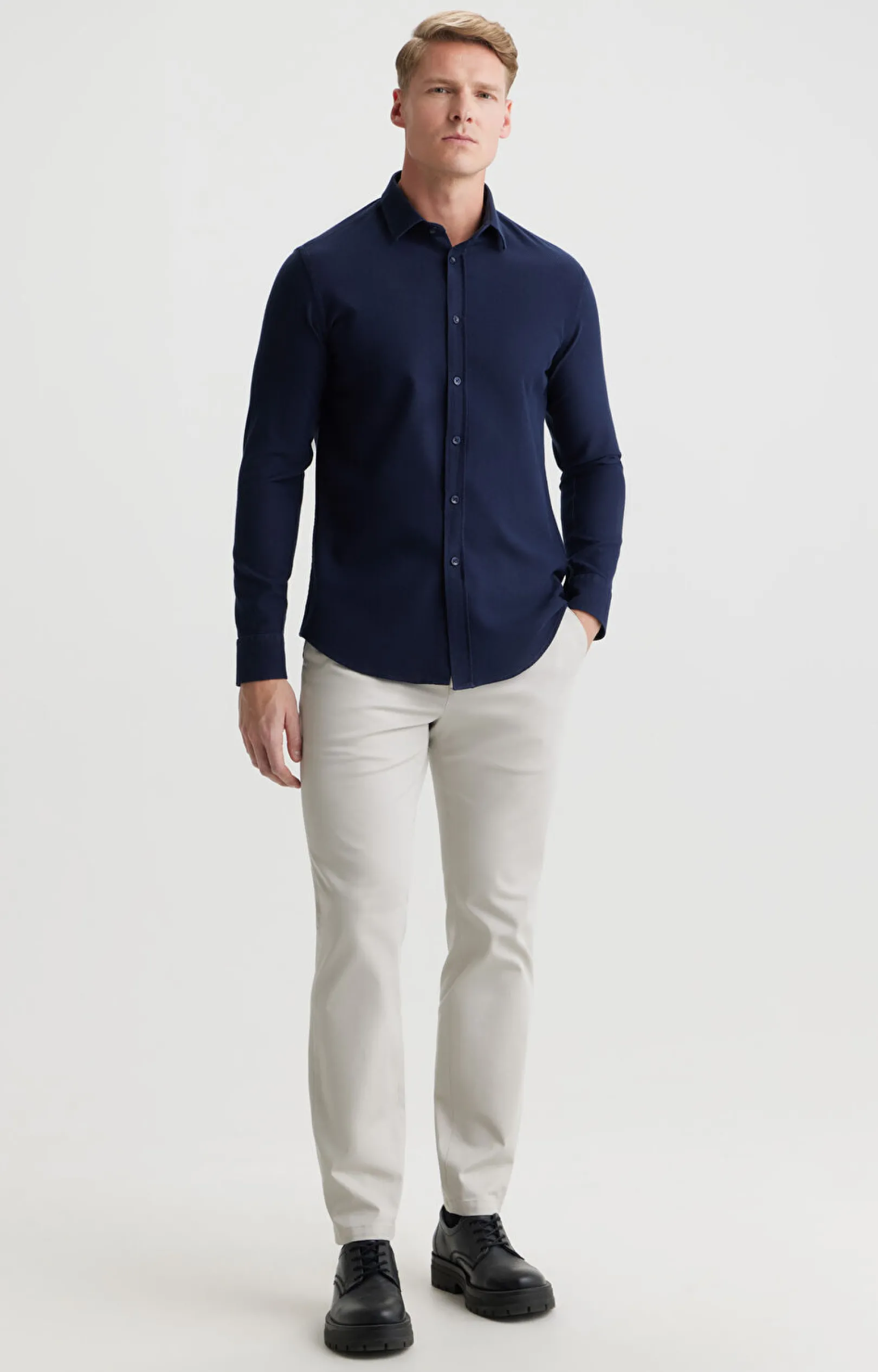 Koszula slim fit w mikrowzór^Vistula Hot