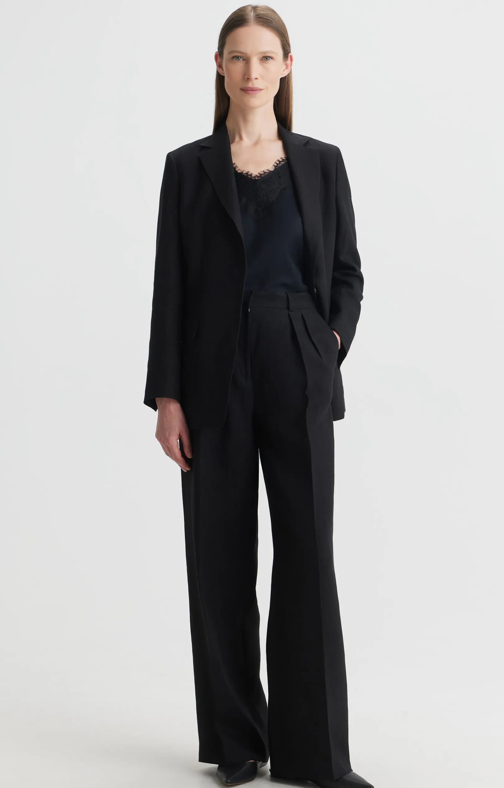 Lniana marynarka slim fit - zestaw^Vistula Clearance