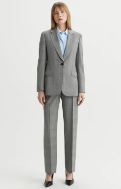 Marynarka slim fit w kratę - zestaw^Vistula New