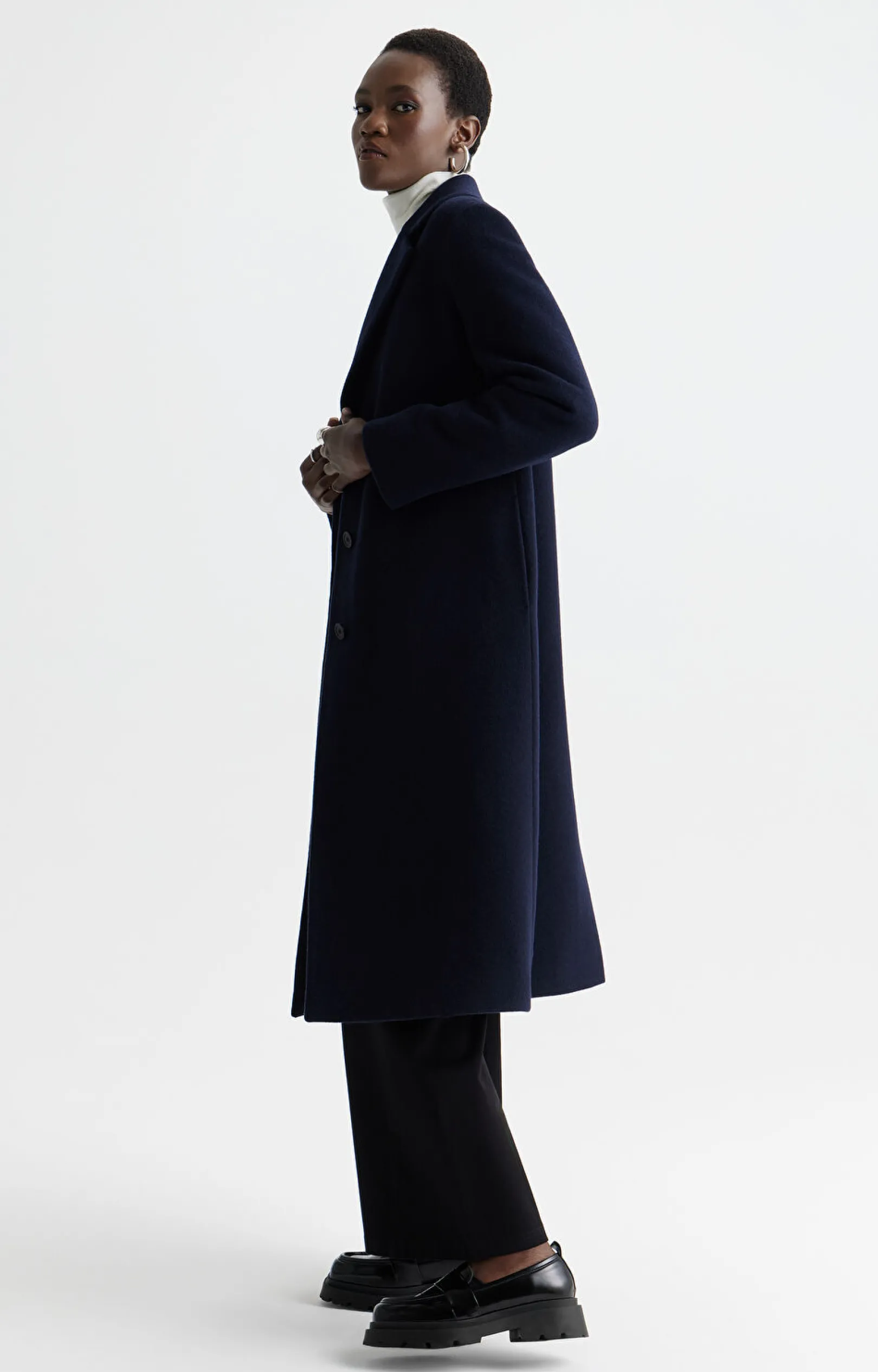 Płaszcz regular fit z wełną^Vistula Fashion