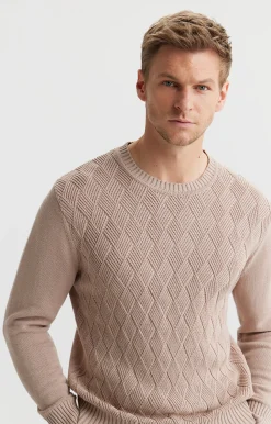 Sweter w strukturalny wzór^Vistula Outlet